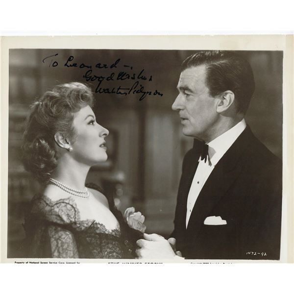 The Miniver Story Walter Pidgeon signed movie photo