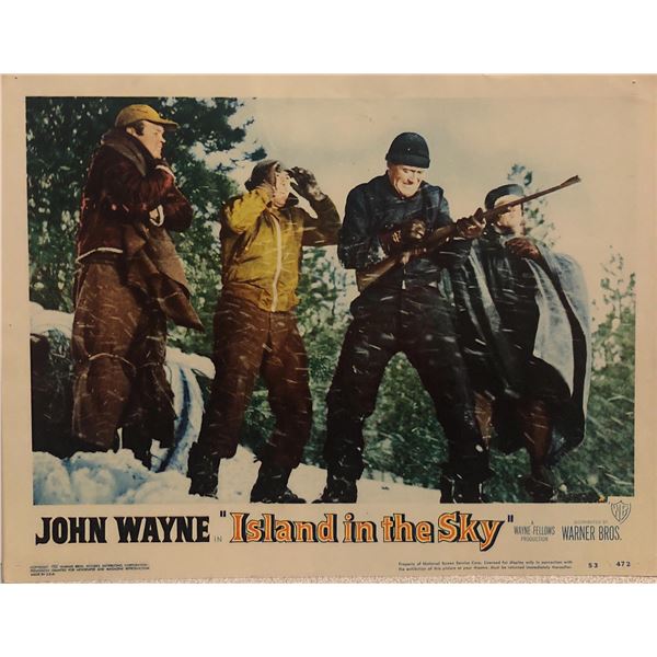 Island in the Sky original 1953 vintage lobby card