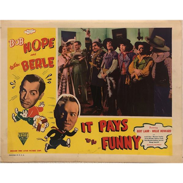 It Pays to be Funny original 1941 vintage lobby card