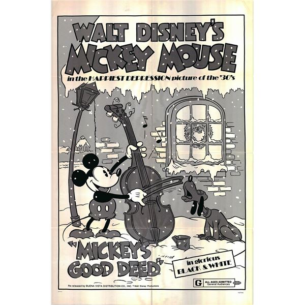 Mickey's Good Deed original 1974R vintage one sheet poster