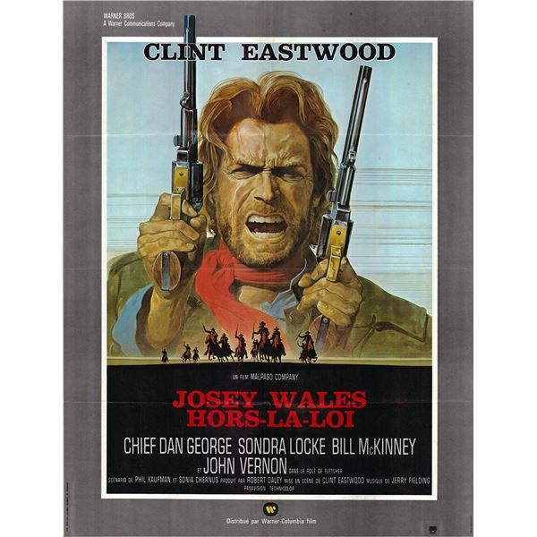 The Outlaw Josey Wales original 1976 vintage French one sheet poster