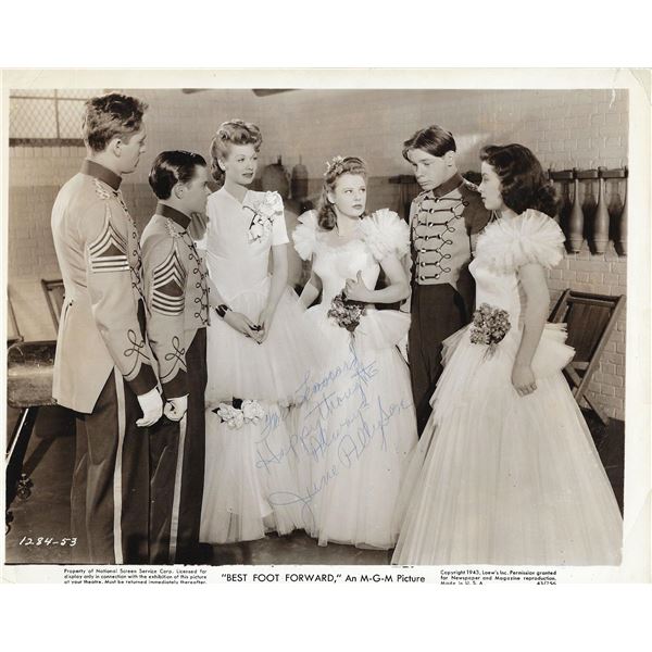 Best Foot Forward June Allyson signed movie photo