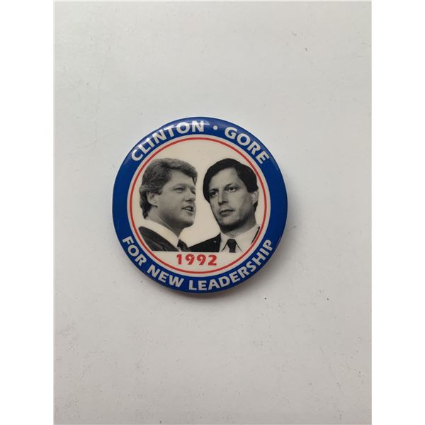 Bill Clinton Presidential campaign button- 1992