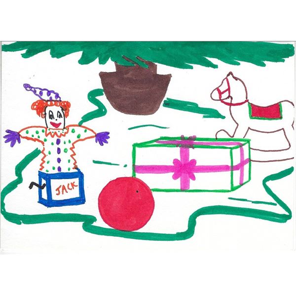 Dudley Moore signed hand drawn Christmas Card