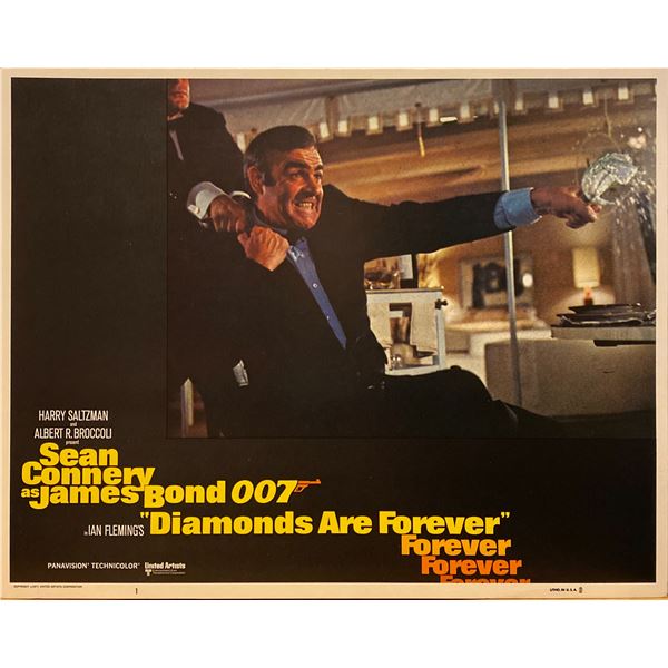 Diamonds are Forever 1971 original vintage lobby card