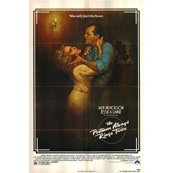 The Postman Always Rings Twice original 1981 vintage one sheet poster
