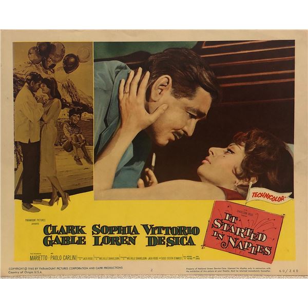 It Started in Naples original 1960 vintage lobby card