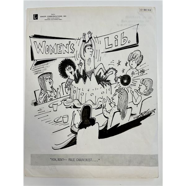 E. Arthur Harris Original Cartoon