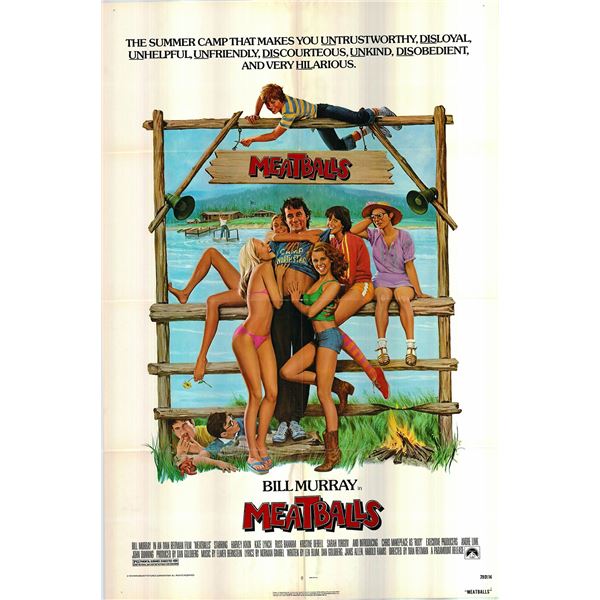 Meatballs original 1979 vintage one sheet poster