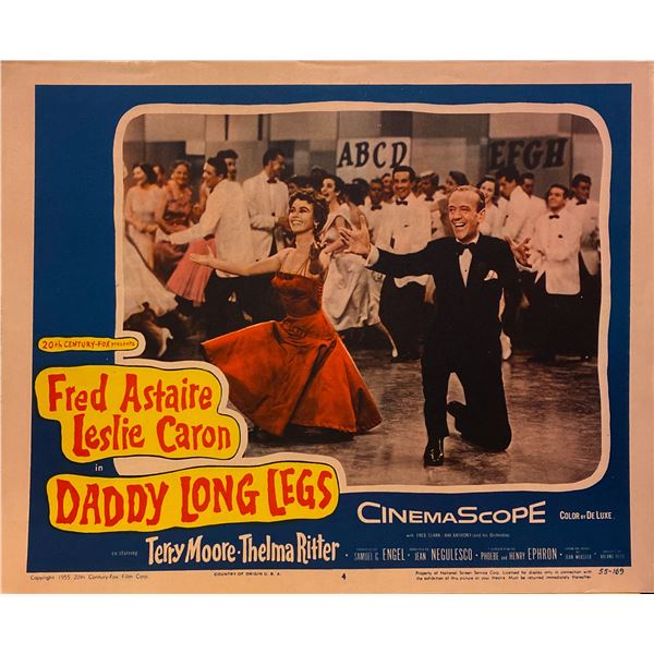 Daddy Long Legs 1955 original vintage lobby card