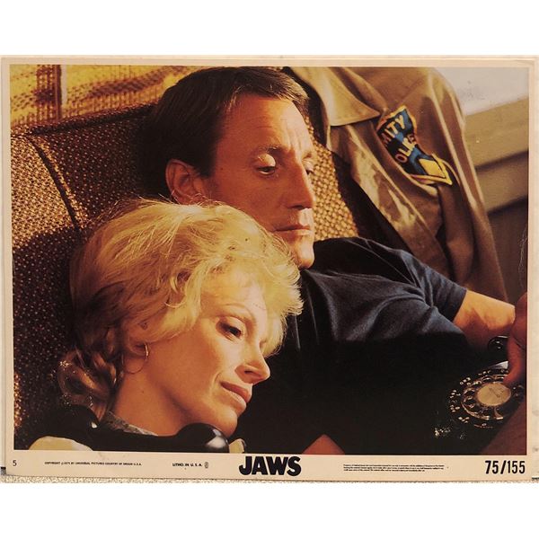 Jaws original 1975 vintage mini lobby card