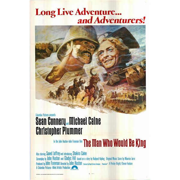 The Man Who Would Be King original 1975 vintage international one sheet poster