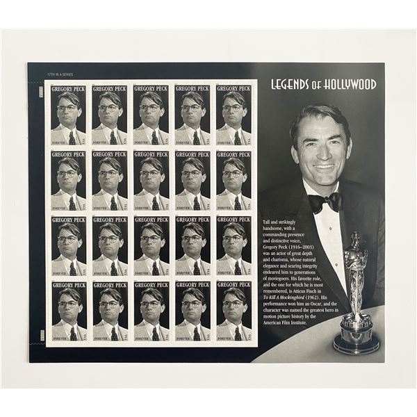 Gregory Peck Legends of Hollywood Stamp Set