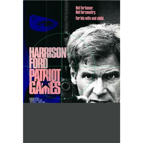 Patriot Games 1992 original one sheet poster