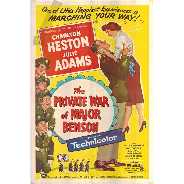 The Private War of Major Benson original 1955 vintage one sheet poster