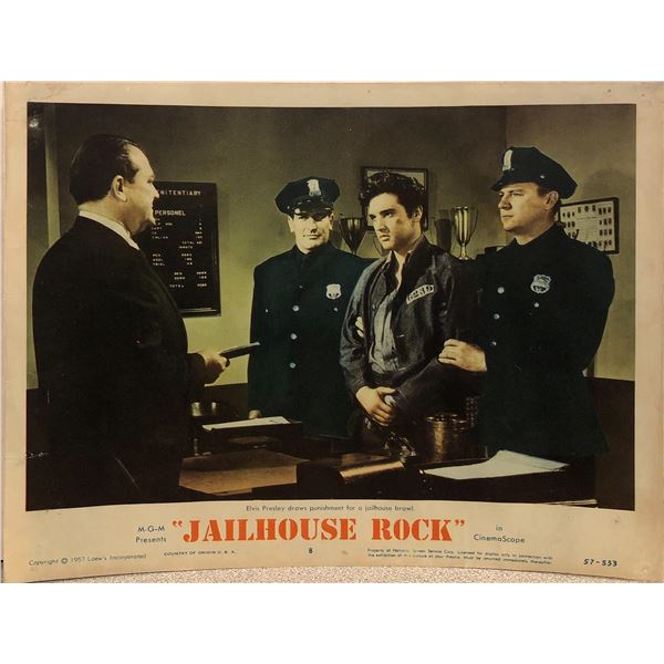 Elvis Presley Jailhouse Rock original 1957 vintage lobby card