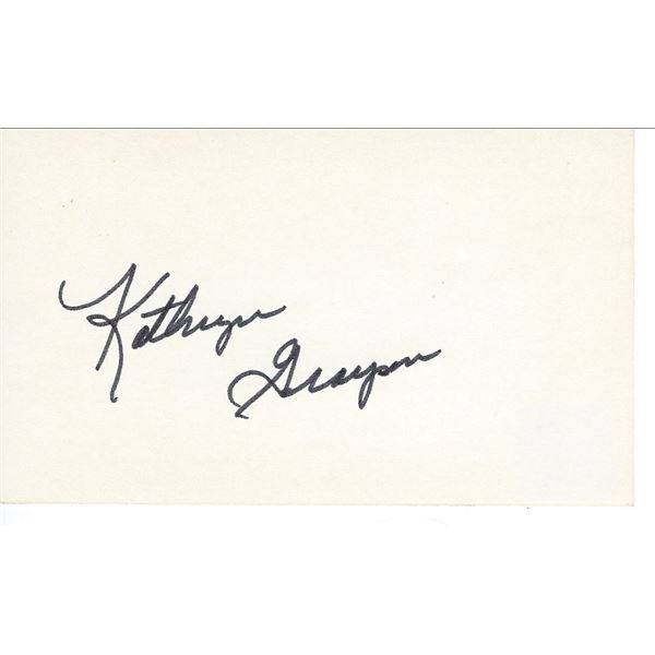 Kathryn Grayson original signature