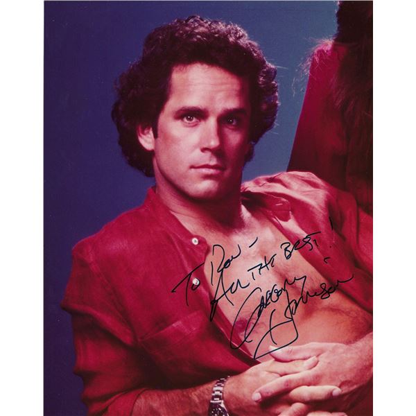 Falcon Crests Gregory Harrison signed photo