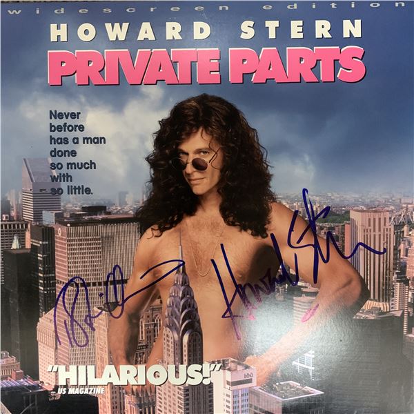 Private Parts cast signed laser disc