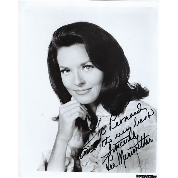 Miss America Lee Meriwether signed photo