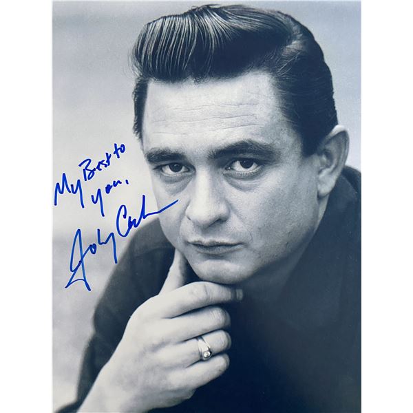 Johnny Cash signed photo