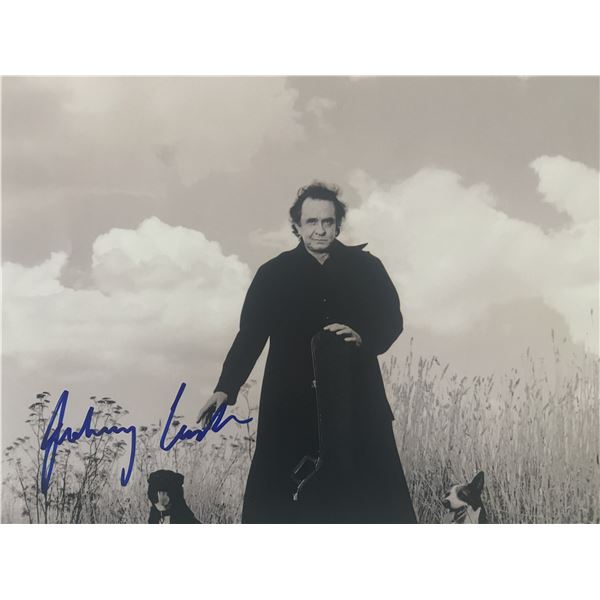 Johnny Cash signed photo