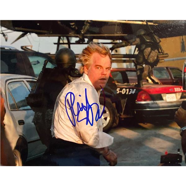 Mission Impossible III Philip Seymour Hoffman signed movie photo