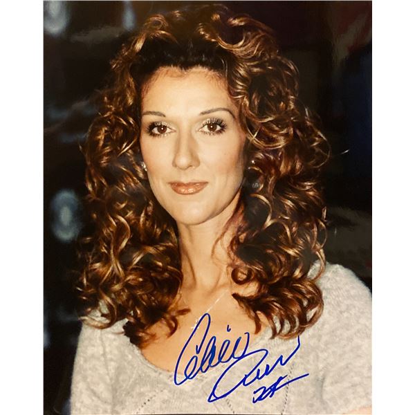 Céline Dion signed phto