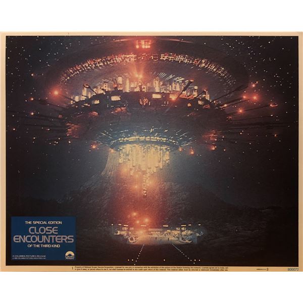 Close Encounters of the Third Kind  1980 original vintage lobby card