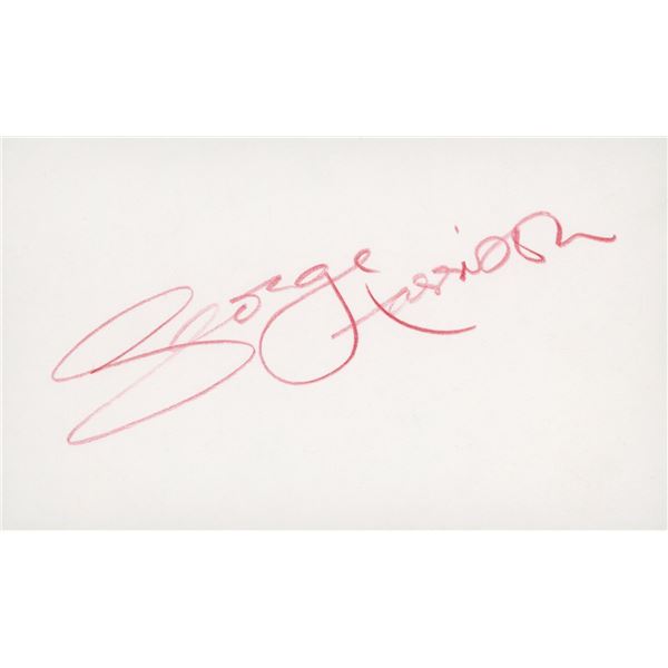 George Harrison signature cut