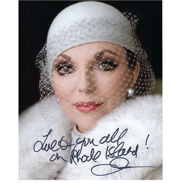 Joan Collins Signed Photo with note