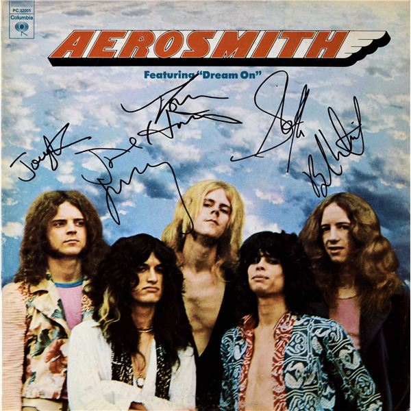 Aerosmith Debut signed album