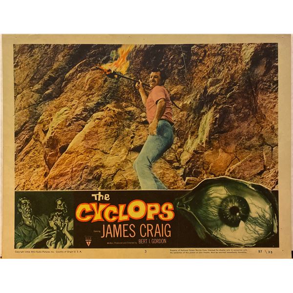The Cyclops 1957 original vintage lobby card