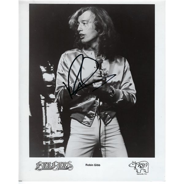 The Bee Gees Robin Gibb signed photo