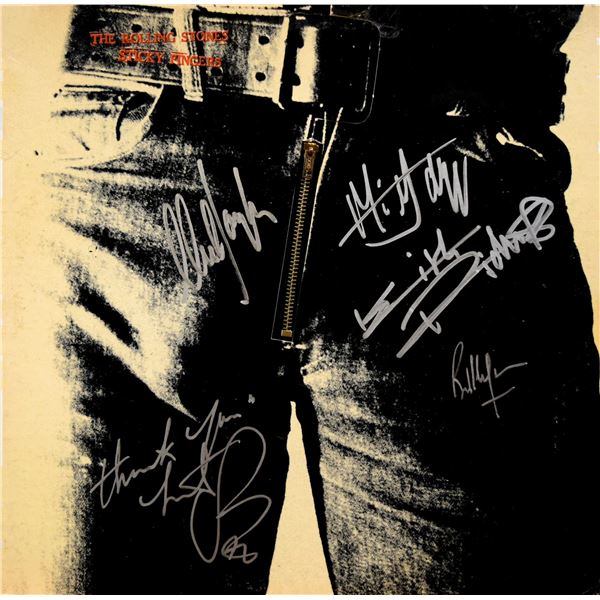 The Rolling Stones signed Sticky Fingers album
