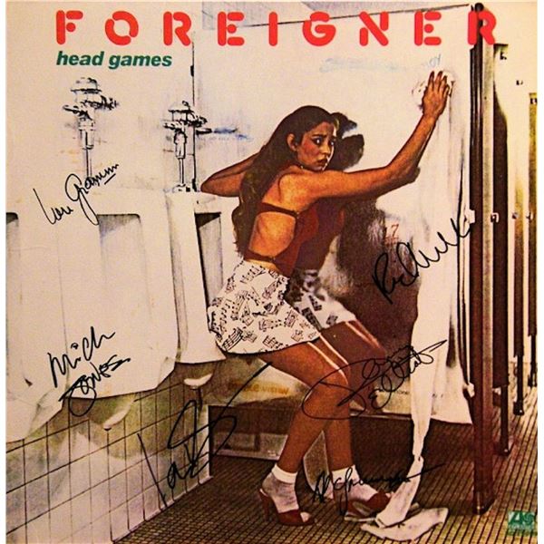 Foreigner Head Games signed album