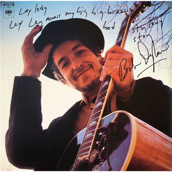 Bob Dylan Nashville Skyline signed album