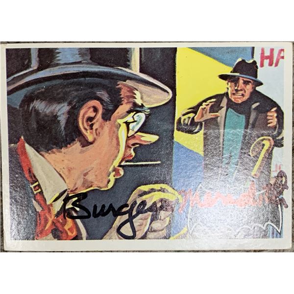 Burgess Meredith Penguin signed 1966 trading card