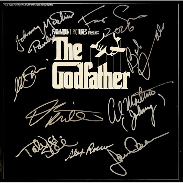 The Godfather cast signed soundtrack