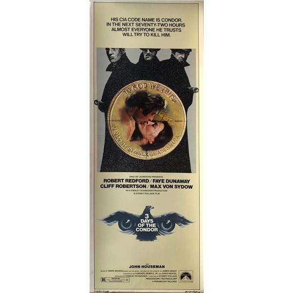 Three Days of the Condor insert card