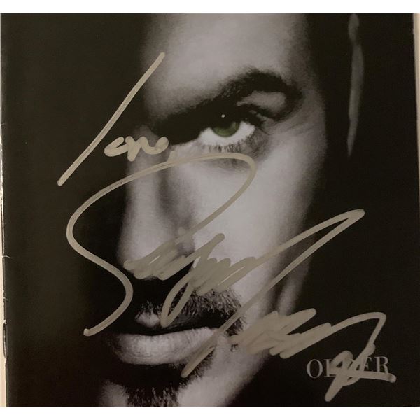 George Michael Older signed CD cover