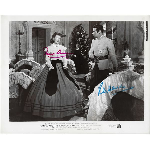 Irene Dunne and Rex Harrison Signed Photo