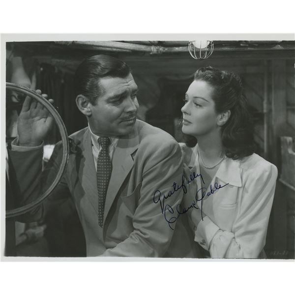 Clark Gable signed photo