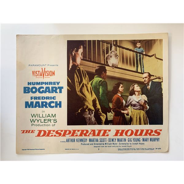 The Desperate Hours original 1955 vintage lobby card