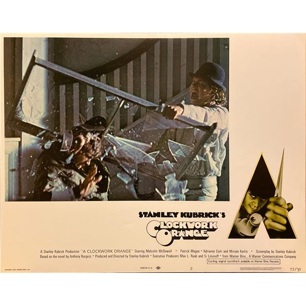 1971 A Clockwork Orange original vintage lobby card