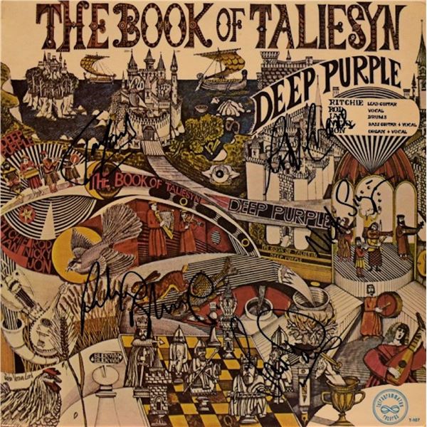 Deep Purple The Book Of Taliesyn signed album