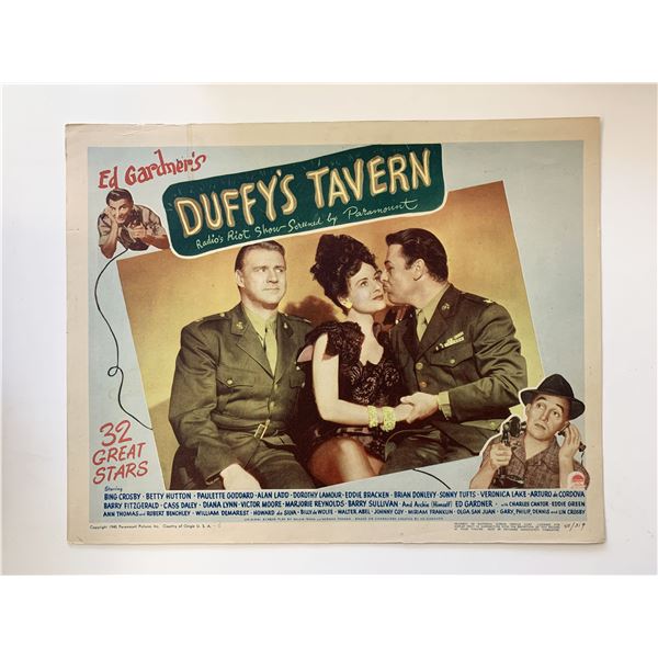 Duffy's Tavern original 1945 vintage lobby card