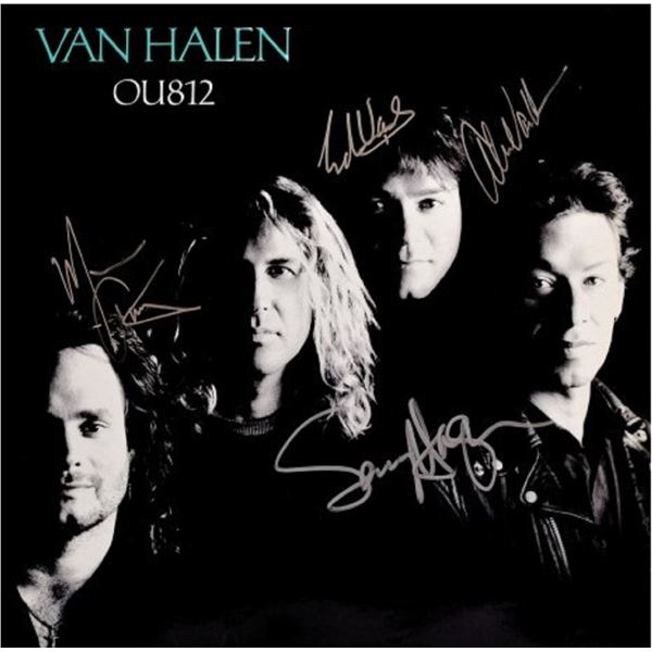Van Halen signed "OU812" album