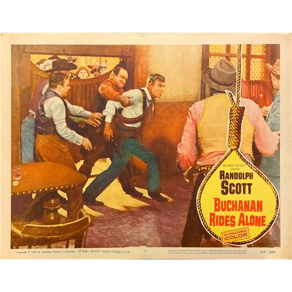 Buchanan Rides Alone original lobby card