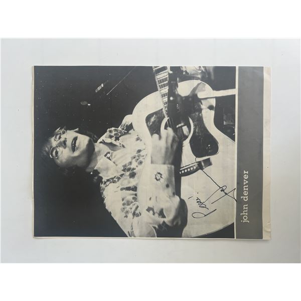 John Denver signed photo